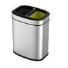 Papelera Abierta Inoxidable 10+10L EKO Oli Cube